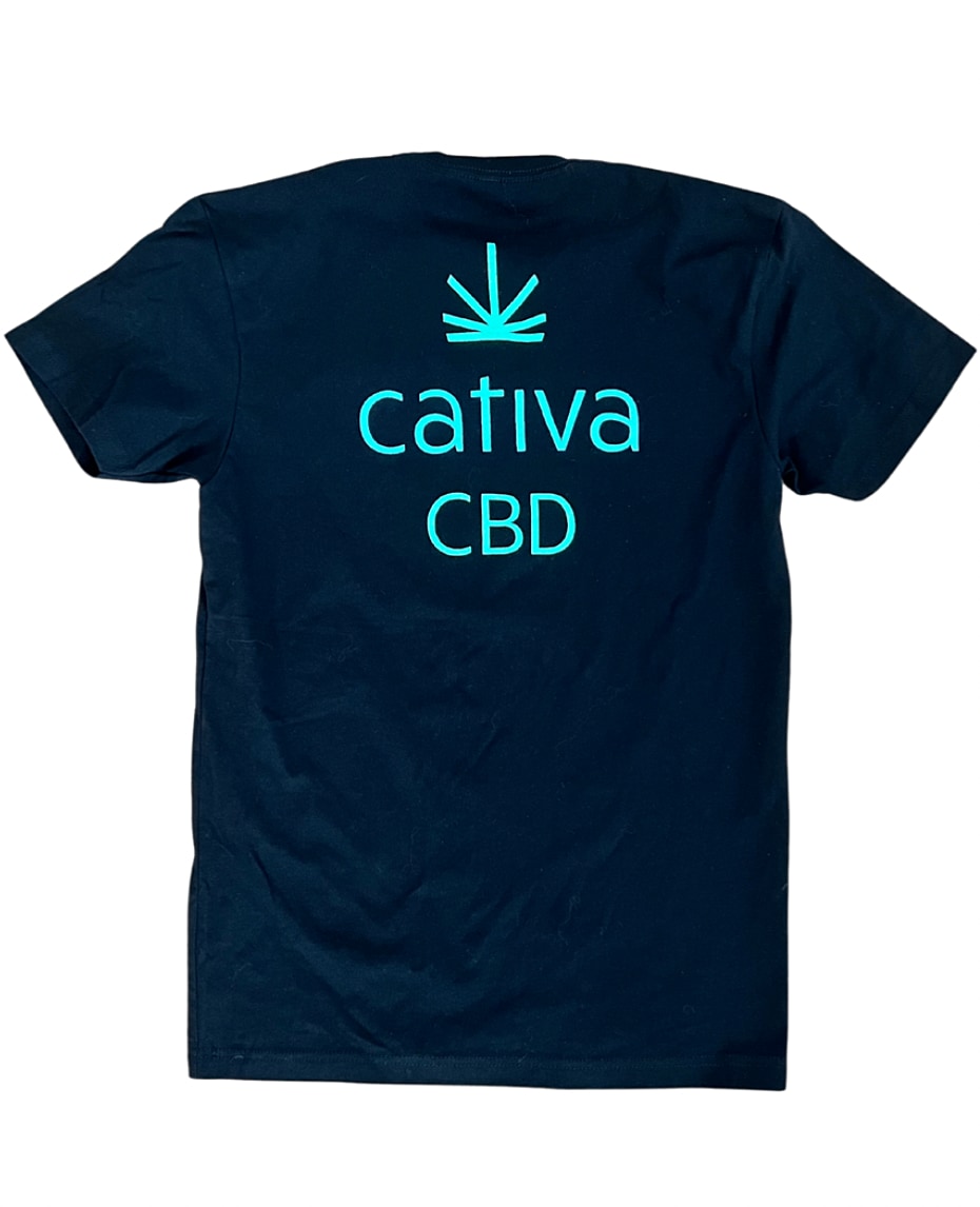 Cativa CBD T-Shirt, Black, Back